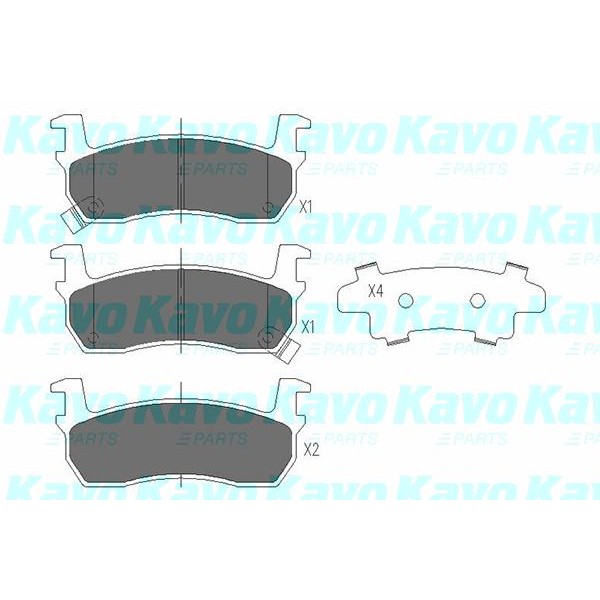 Слика на Плочки KAVO PARTS KBP-6530