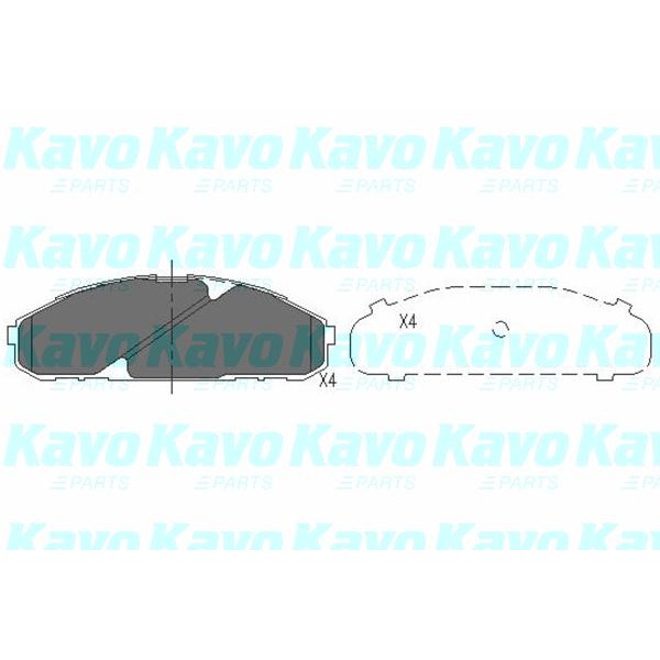 Слика на Плочки KAVO PARTS KBP-6538