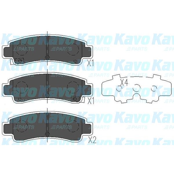 Слика на Плочки KAVO PARTS KBP-6546