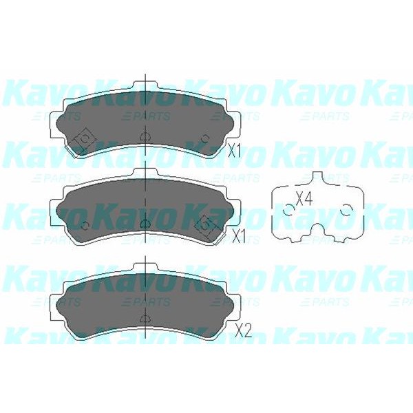 Слика на Плочки KAVO PARTS KBP-6550