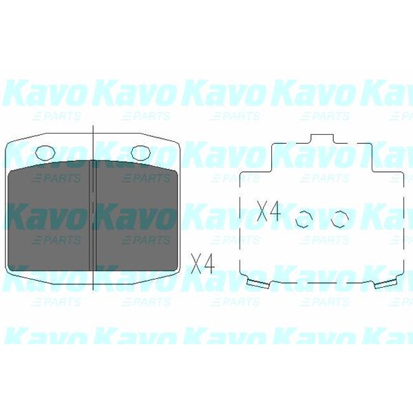 Слика на Плочки KAVO PARTS KBP-6570