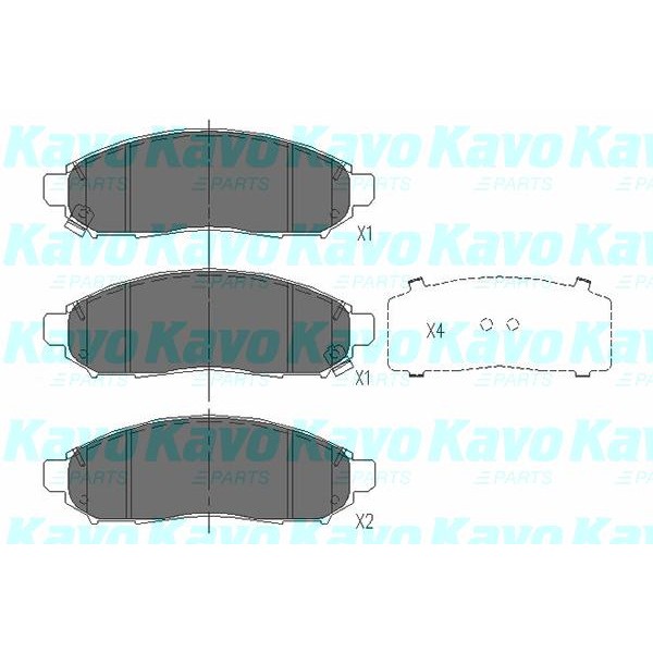 Слика на Плочки KAVO PARTS KBP-6574