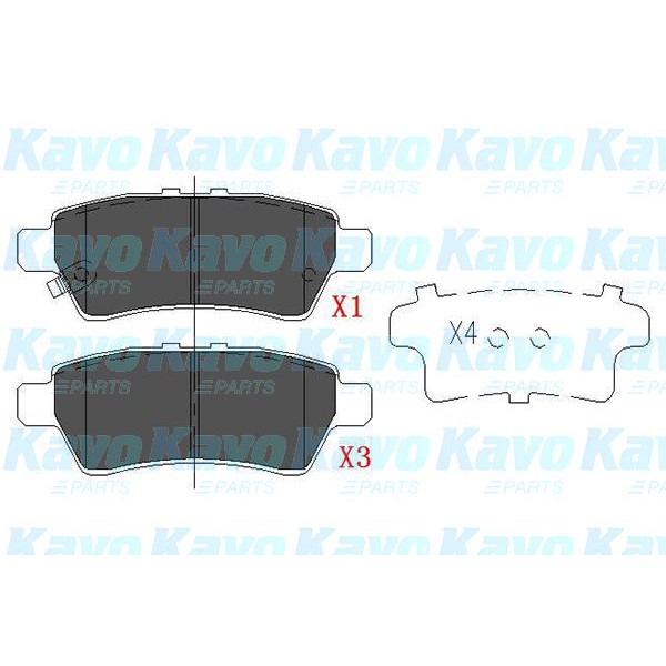 Слика на Плочки KAVO PARTS KBP-6575