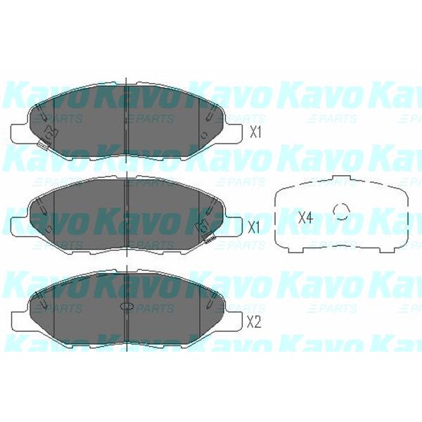 Слика на плочки KAVO PARTS KBP-6578 за Nissan Note (E11) 1.5 dCi - 90 коњи дизел