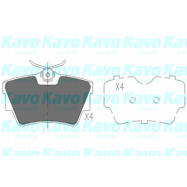 Слика на Плочки KAVO PARTS KBP-6593