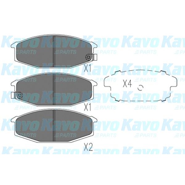 Слика на Плочки KAVO PARTS KBP-6626