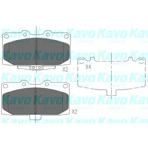 Слика на Плочки KAVO PARTS KBP-8003