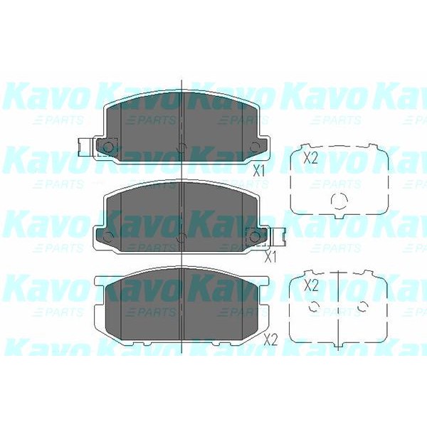 Слика на Плочки KAVO PARTS KBP-8006