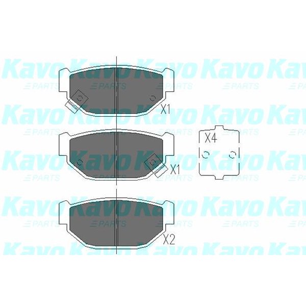 Слика на Плочки KAVO PARTS KBP-8007