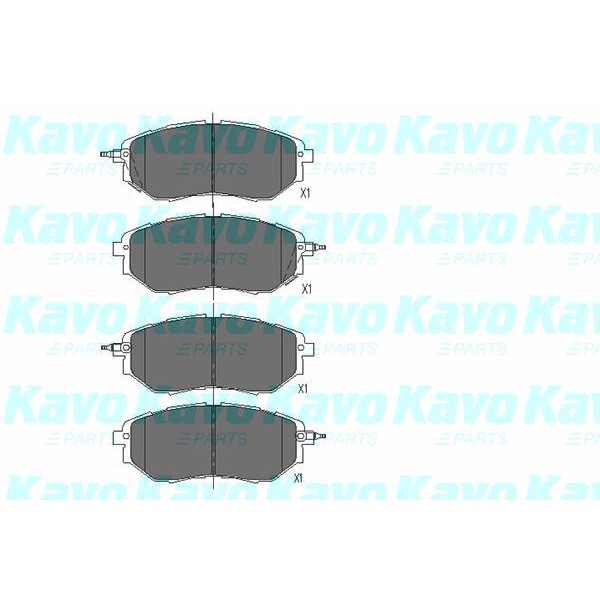 Слика на плочки KAVO PARTS KBP-8020 за Subaru Tribeca (B9) 3.0 - 250 коњи бензин