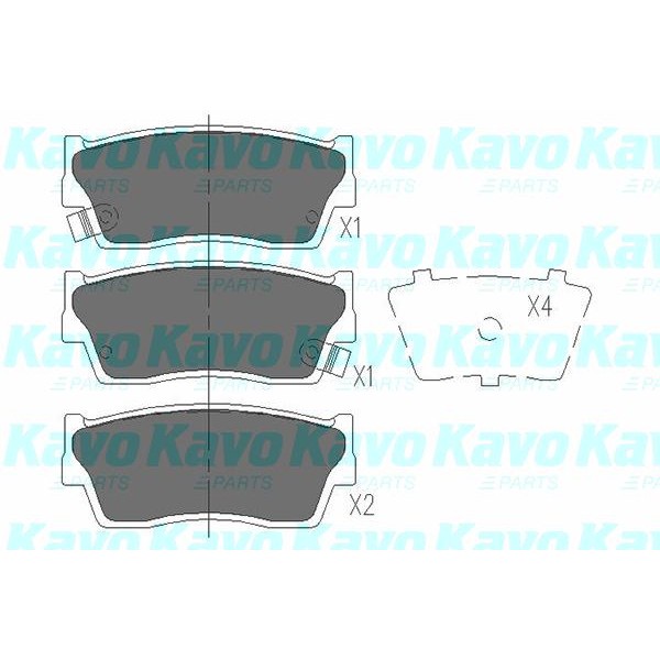 Слика на Плочки KAVO PARTS KBP-8503