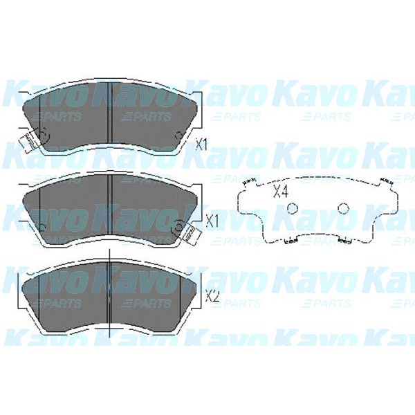 Слика на Плочки KAVO PARTS KBP-8504