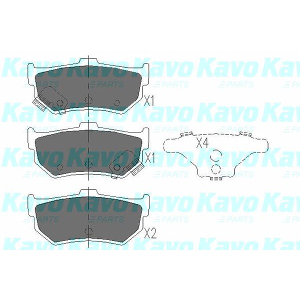 Слика на Плочки KAVO PARTS KBP-8518