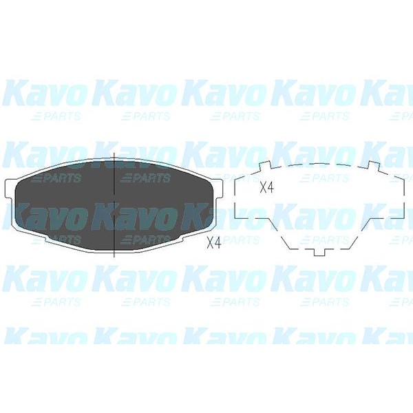 Слика на Плочки KAVO PARTS KBP-9032