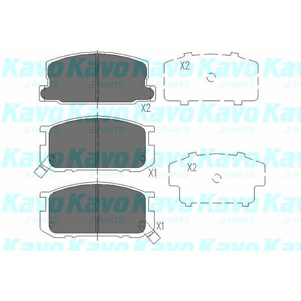 Слика на Плочки KAVO PARTS KBP-9035