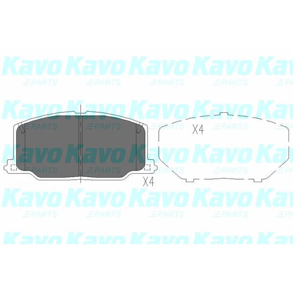 Слика на Плочки KAVO PARTS KBP-9036