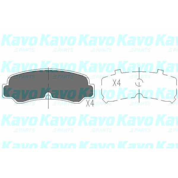 Слика на Плочки KAVO PARTS KBP-9055