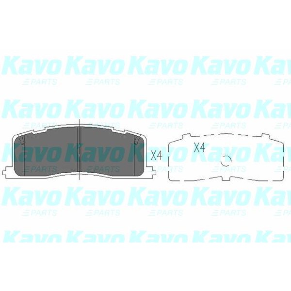 Слика на Плочки KAVO PARTS KBP-9059