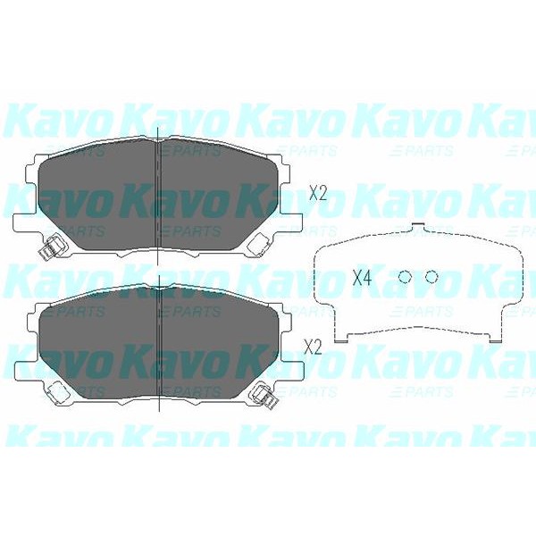 Слика на плочки KAVO PARTS KBP-9080 за Lexus RC (gsc1, usc1) F (USC10_) - 464 коњи бензин