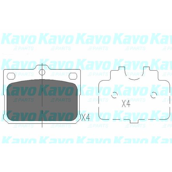 Слика на Плочки KAVO PARTS KBP-9081