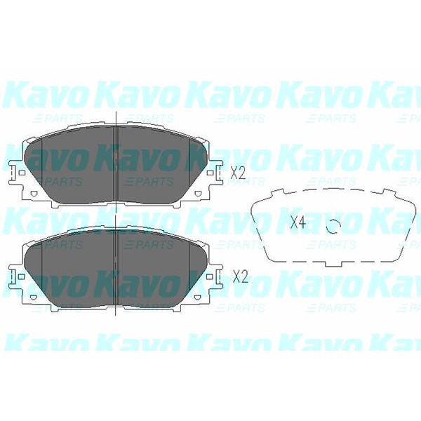 Слика на Плочки KAVO PARTS KBP-9097