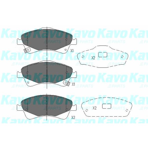 Слика на Плочки KAVO PARTS KBP-9103