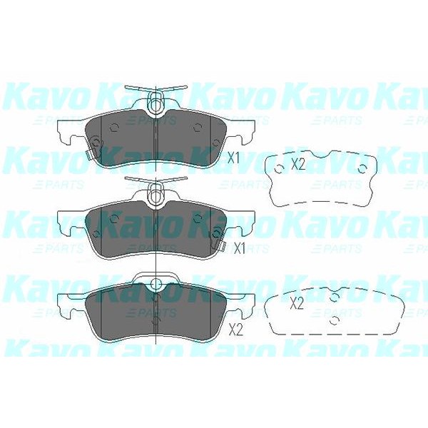 Слика на Плочки KAVO PARTS KBP-9106