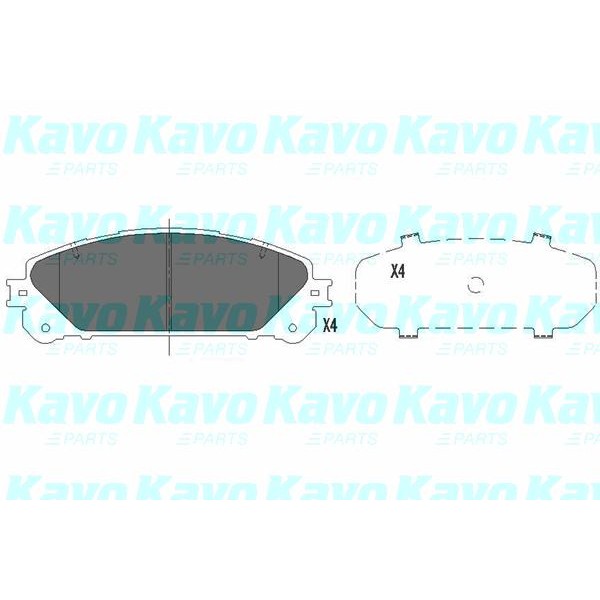 Слика на плочки KAVO PARTS KBP-9116 за Lexus RX (L2) 200t (AGL20_) - 238 коњи бензин