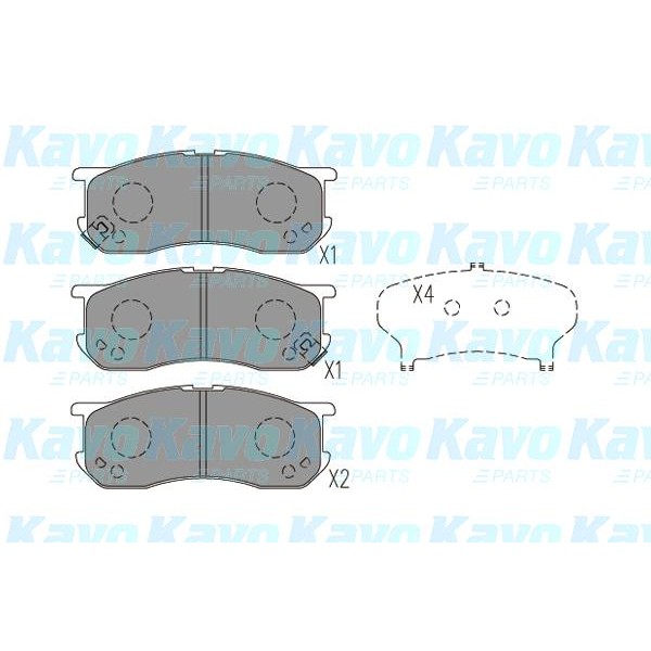 Слика на Плочки KAVO PARTS KBP-9132