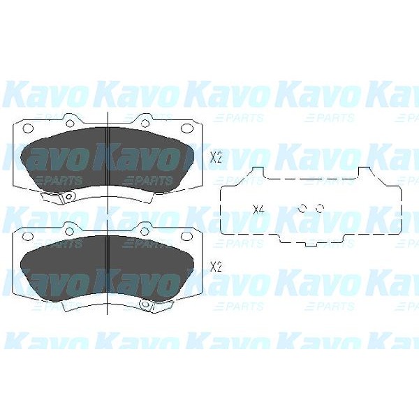 Слика на Плочки KAVO PARTS KBP-9133