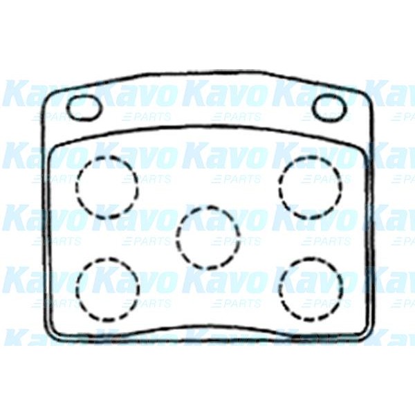 Слика на Плочки KAVO PARTS MK KASHIYAMA BP-2048