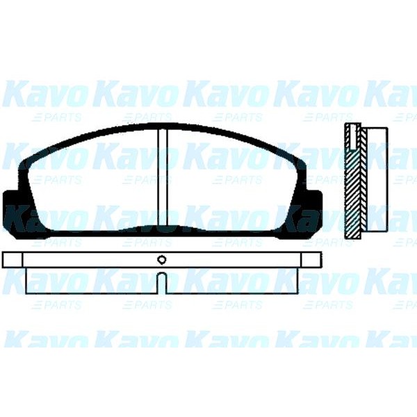 Слика на Плочки KAVO PARTS MK KASHIYAMA BP-4500