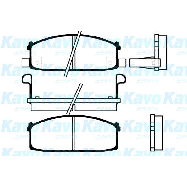 Слика на Плочки KAVO PARTS MK KASHIYAMA BP-6509