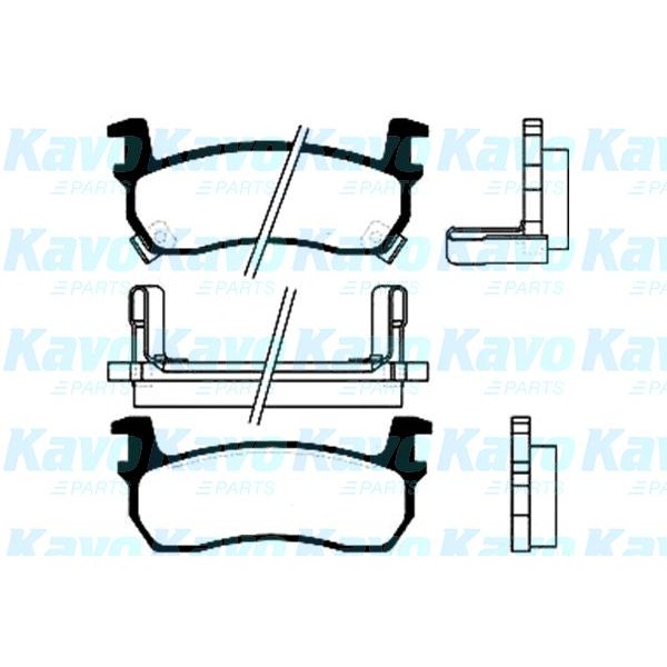 Слика на Плочки KAVO PARTS MK KASHIYAMA BP-6519