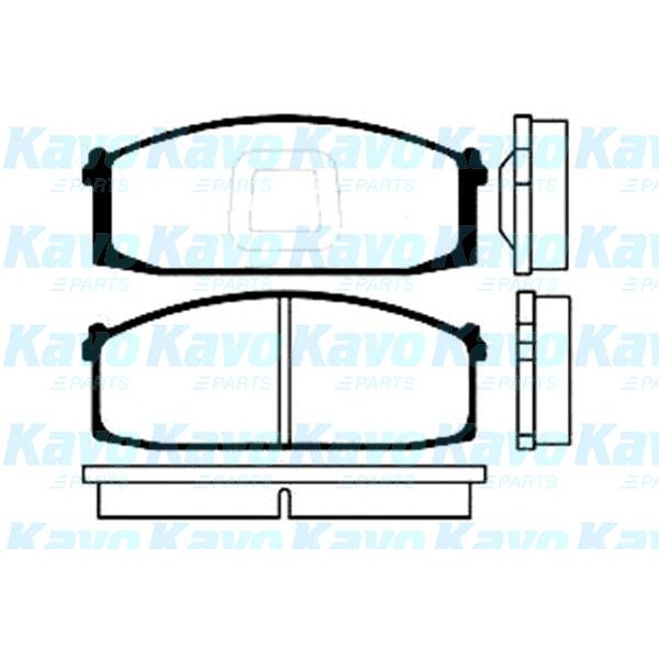 Слика на Плочки KAVO PARTS MK KASHIYAMA BP-6524