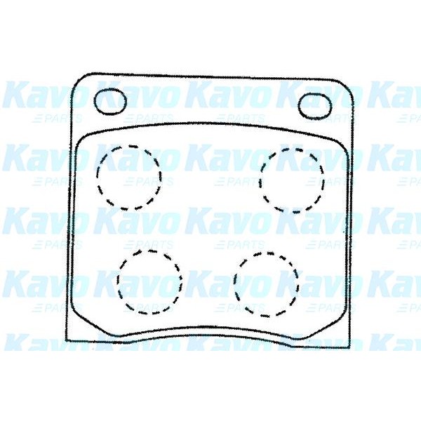 Слика на Плочки KAVO PARTS MK KASHIYAMA BP-6584