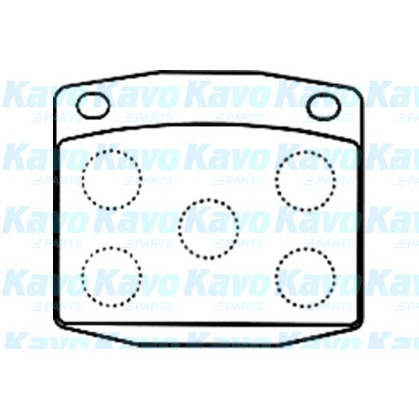 Слика на Плочки KAVO PARTS MK KASHIYAMA BP-6586