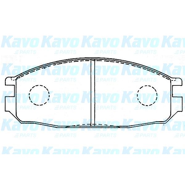 Слика на Плочки KAVO PARTS MK KASHIYAMA BP-6596