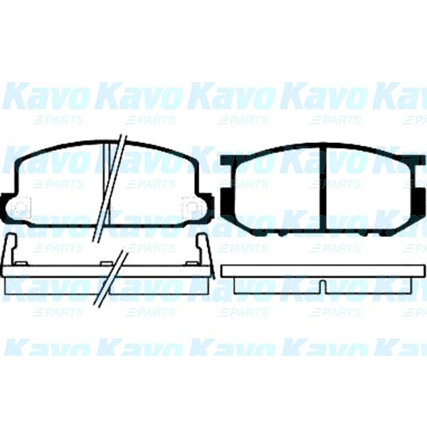 Слика на Плочки KAVO PARTS MK KASHIYAMA BP-8001