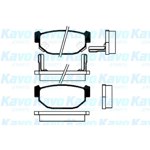 Слика на Плочки KAVO PARTS MK KASHIYAMA BP-8002