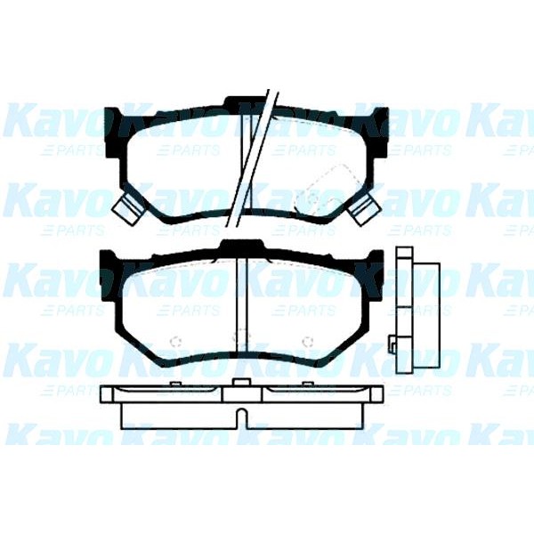 Слика на Плочки KAVO PARTS MK KASHIYAMA BP-8514