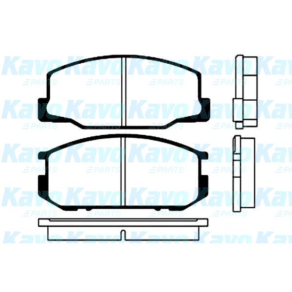 Слика на Плочки KAVO PARTS MK KASHIYAMA BP-9004