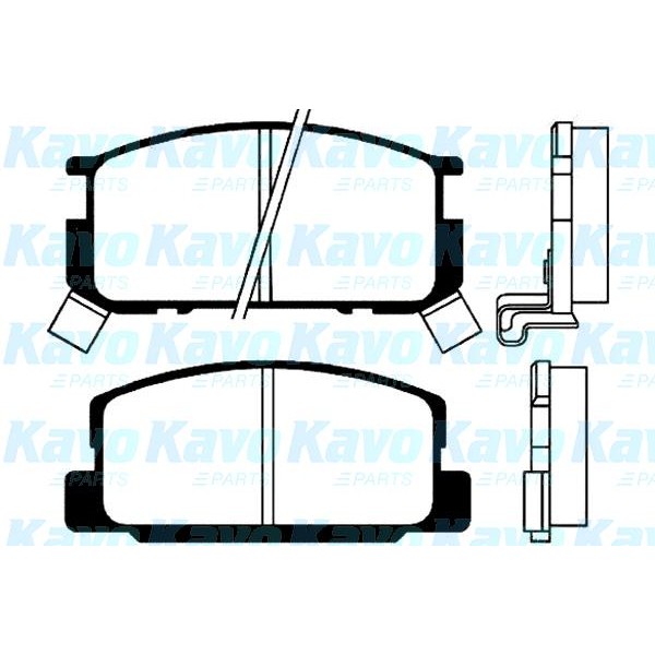 Слика на Плочки KAVO PARTS MK KASHIYAMA BP-9009