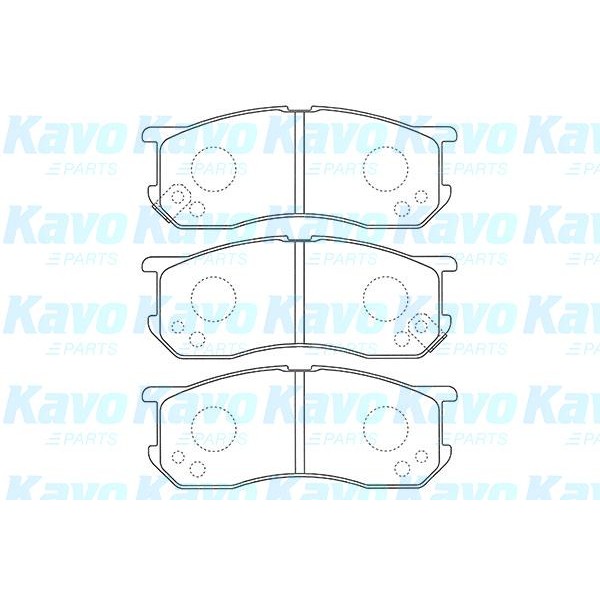 Слика на Плочки KAVO PARTS MK KASHIYAMA BP-9119