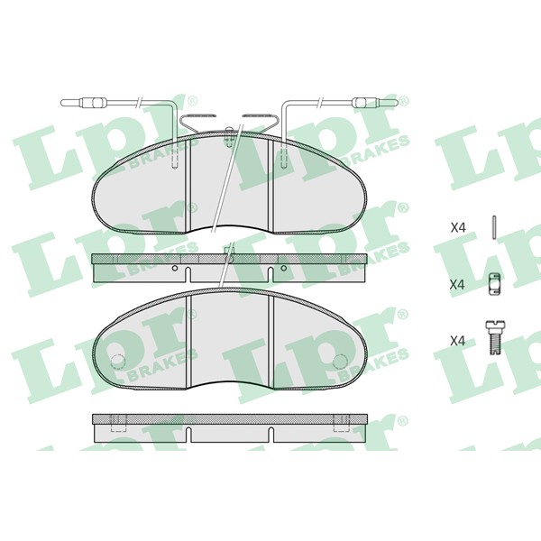 Слика на плочки LPR 05P580 за камион MAN SU SU 240 - 241 коњи дизел