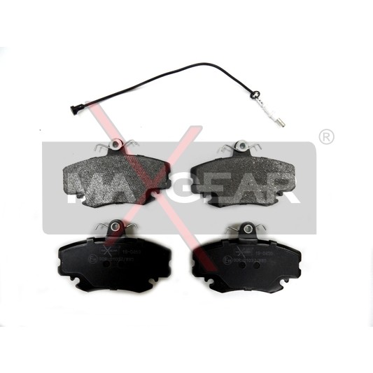 Слика на плочки MAXGEAR 19-0459 за Renault Megane 1 Coach (DA0-1) 1.4 16V (DA0D, DA1H, DA0W, DA10) - 95 коњи бензин