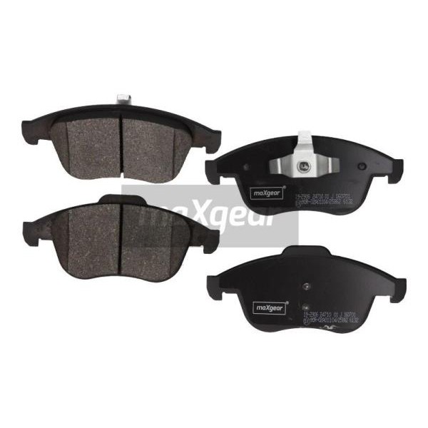 Слика на плочки MAXGEAR 19-2906 за Renault Laguna 3 (BT0-1) 2.0 16V Hi-Flex (BT1H) - 140 коњи Бензин/Етанол