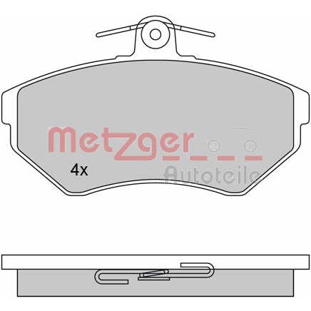 Слика на плочки METZGER 1170061 за Seat Toledo (1L) 1.8 16V - 125 коњи бензин