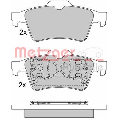 Слика на плочки METZGER 1170080 за Nissan Primera (P12) 1.9 dCi - 116 коњи дизел