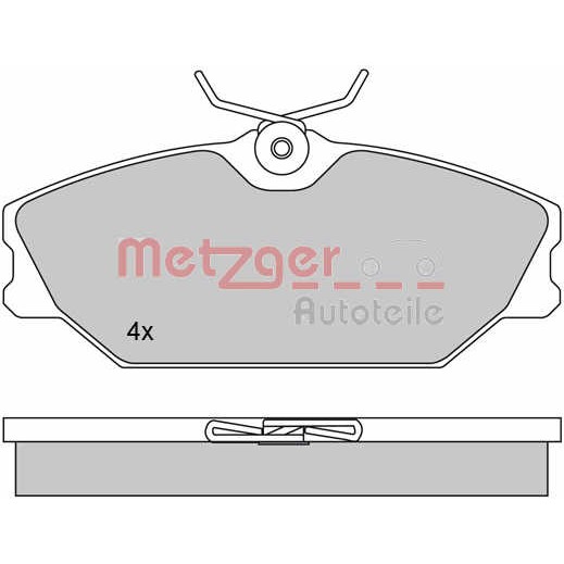 Слика на плочки METZGER 1170084 за Renault Laguna (B56,556) 1.8 (B56A/B) - 90 коњи бензин